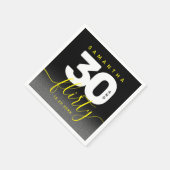 Modern Girly Bright Yellow 30 en Vlirty Servet (Hoek)