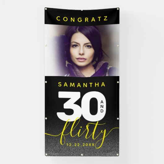 Modern Girly Bright Yellow 30 en Vlirty Spandoek (Verticaal)