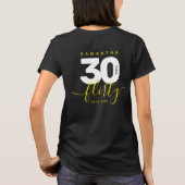 Modern Girly Bright Yellow 30 en Vlirty T-shirt (Achterkant)