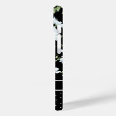 Modern Girly Chic Floral Dot Pattern Personalized Case-Mate iPhone Case (Achterkant / Links)