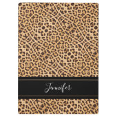 Modern Girly Chic Leopard-printer op maat Klembord (Achterkant)