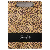 Modern Girly Chic Leopard-printer op maat Klembord (Voorkant)
