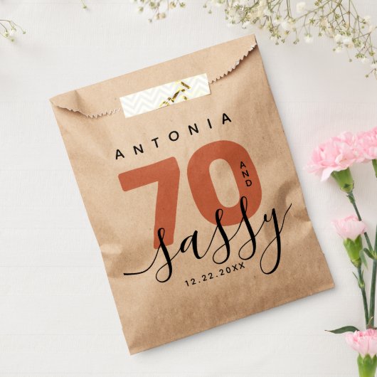 Modern Girly Copper 70 en Sassy Bedankzakje (Gezegeld)