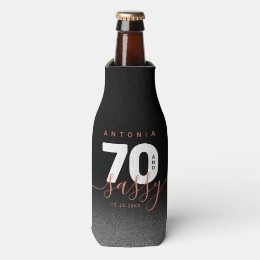 Modern Girly Copper 70 en Sassy Flesjeskoeler (Fles Voorkant)