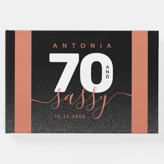 Modern Girly Copper 70 en Sassy Gastenboek (Voorkant)