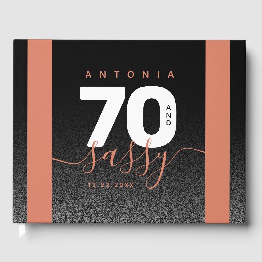 Modern Girly Copper 70 en Sassy Gastenboek (Voorkant)
