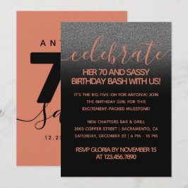 Modern Girly Copper 70 en Sassy Kaart