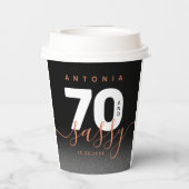 Modern Girly Copper 70 en Sassy Papieren Bekers (Achterkant)