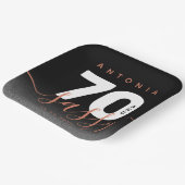 Modern Girly Copper 70 en Sassy Papieren Bordje (Gebogen)