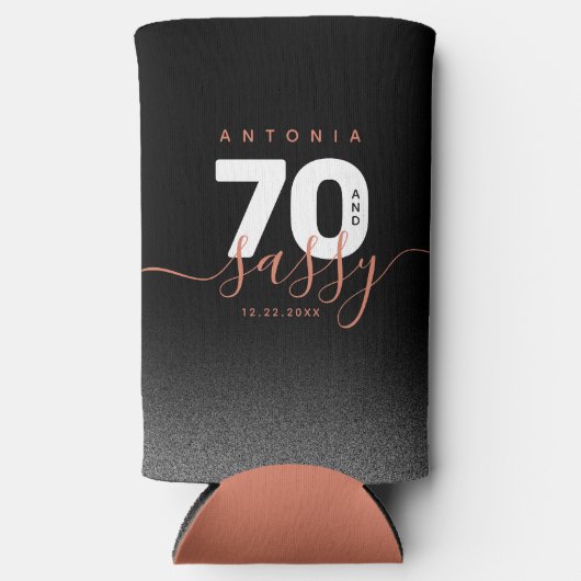 Modern Girly Copper 70 en Sassy Seltzer Blikjeskoeler (Voorkant)