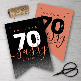 Modern Girly Copper 70 en Sassy Vlaggetjes
