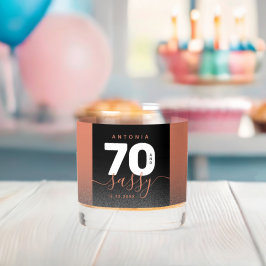 Modern Girly Copper Glitter 70 en Sassy Whisky Glas
