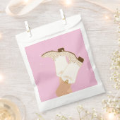 Modern Girly Cowgirl Boots Stars Pink Bedankzakje (Geknipt)