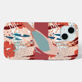 Modern Girly Cute Personalized Case-Mate iPhone Case (Achterkant (horizontaal))