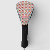 Modern Girly Cute Personalized Golfheadcover (Voorkant)