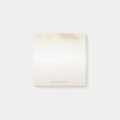 Modern Girly Faux Gold Confetti - Gepersonaliseerd Post-it® Notes (Voorkant)