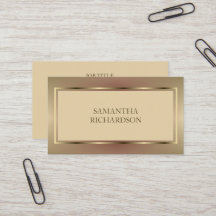 Modern Girly Geometrisch Beige en Gold Professiona