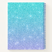 Modern Girly Glitter Schetsboek Notitieboek (Achterkant)