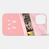 Modern Girly Glitter Trendy Roos Gold Stylish Case-Mate iPhone Case (Achterkant (horizontaal))