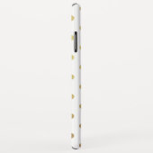 Modern Girly Gold Glitter Polka Dots Pattern Case-Mate iPhone Case (Achterkant/rechts)