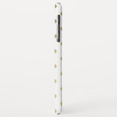 Modern Girly Gold Glitter Polka Dots Pattern Case-Mate iPhone Case (Achterkant/links)