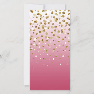 Modern Girly gouden glitter confetti Roze Gradiënt