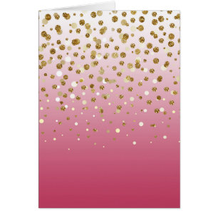 Modern Girly gouden glitter confetti Roze Gradiënt
