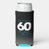 Modern Girly Ice Blue 60 en Sizzlin' Seltzer Blikjeskoeler (Seltzer Voorkant)