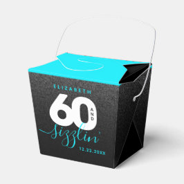 Modern Girly Ice Blue 60 en Sizzling Bedankdoosjes