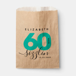 Modern Girly Ice Blue 60 en Sizzling Bedankzakje