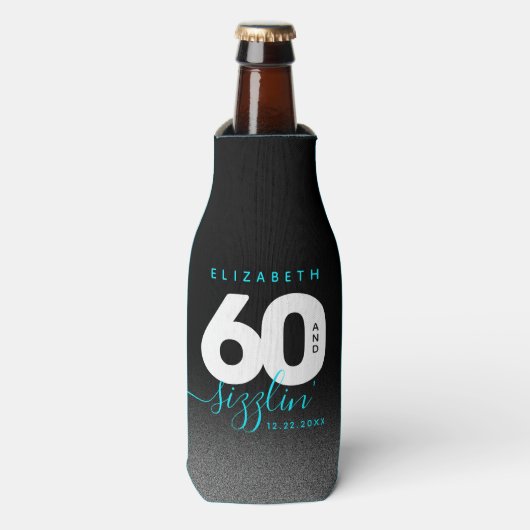 Modern Girly Ice Blue 60 en Sizzling Flesjeskoeler (Fles Voorkant)