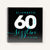 Modern Girly Ice Blue 60 en Sizzling Notitieboek (Voorkant)