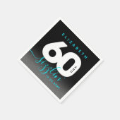 Modern Girly Ice Blue 60 en Sizzling Servet (Hoek)