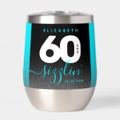 Modern Girly Ice Blue Glitter 60 en Sizzling (Voorkant)