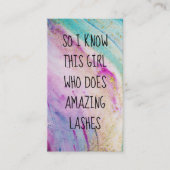 Modern Girly Marble Refer+a+Friend Aanbevelingskaartje (Voorkant)