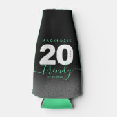 Modern Girly Mint Green 20 en Trendy Flesjeskoeler (Voorkant)