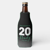 Modern Girly Mint Green 20 en Trendy Flesjeskoeler (Fles Voorkant)