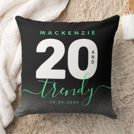 Modern Girly Mint Green 20 en Trendy Kussen