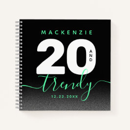 Modern Girly Mint Green 20 en Trendy Notitieboek