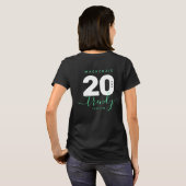 Modern Girly Mint Green 20 en Trendy T-shirt (Achterkant volledig)