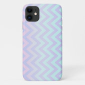 Modern Girly Ombre Zigzag Chevron Pattern Case-Mate iPhone Case (Achterkant)
