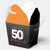 Modern Girly Oranje 50 en Fabulous Bedankdoosjes (Geopend)