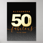 Modern Girly Oranje 50 en Fabulous Folie Afdrukken (Voorkant)