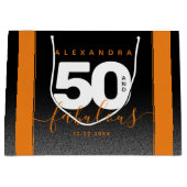 Modern Girly Oranje 50 en Fabulous Groot Cadeauzakje (Voorkant)