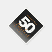 Modern Girly Oranje 50 en Fabulous Servet (Hoek)