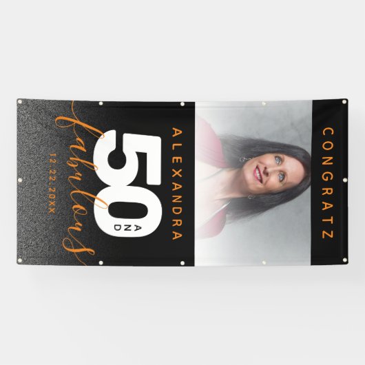 Modern Girly Oranje 50 en Fabulous Spandoek (Horizontaal)