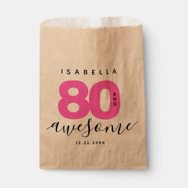 Modern Girly Pink 80 en Geweldige Bedankzakje