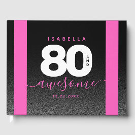 Modern Girly Pink 80 en Geweldige Gastenboek