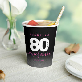 Modern Girly Pink 80 en Geweldige Papieren Bekers