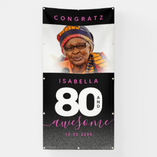 Modern Girly Pink 80 en Geweldige Spandoek